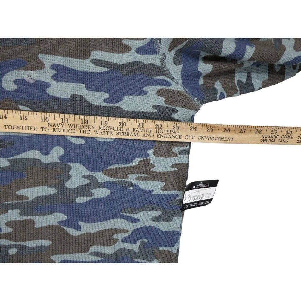 Eddie Bauer Long Sleeve Camo Quartz‎ Trail Thermal Shirt Men Tall L Camouflage - Picture 4 of 11
